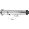 A close-up studio shot of a metal adapter sleeve for weightlifting bars. Produktbild-Vorschau