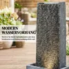 Outsunny Springbrunnen 2-stufig Gartenbrunnen mit LED Produktbild-Vorschau 4