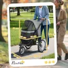 PawHut – skládací kočárek pro malé psy do 10 kg s gumovými Náhled obrázku produktu 3