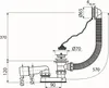 Badewannensiphon Alcadrain A501 chrom ø 52 mm Produktbild-Vorschau 3