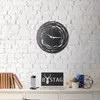 Opviq, WATCH-042, Nástenné hodiny, čierne, kov, 50 x 50 cm Náhľad obrázku produktu 3