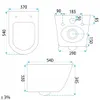 Set lavabo e WC WC sospeso Rosa Anteprima dell’immagine prodotto 4