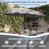 COSTWAY Doppelsonnenschirm 375x200cm, Gartenschirm mit Produktbild-Vorschau 6