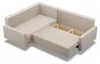 Links Ecksofa mit Schlaffunktion, Wendekissen, Beige Produktbild-Vorschau 5