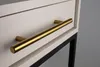 set di 10 maniglie per mobili in oro opaco 128 mm - acciaio Anteprima dell’immagine prodotto 3