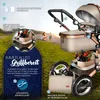 Kiduku Poussette combinée 3 en 1 Beige Voir les images du produit 15