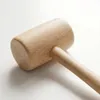 Mini drevené kladivo pre deti z bukového dreva, 18 cm, Náhľad obrázku produktu 2