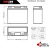 Langzeit Gel Motorradbatterie YT12B-BS 12Ah 12V Produktbild-Vorschau 5