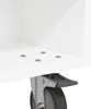 vidaXL Bočný stolík s kolieskami Biely 50 x 50 x 30 cm Náhľad obrázku produktu 8