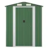 vidaXL Geräteschuppen Grün 192x689x223 cm Verzinkter Stahl Produktbild-Vorschau 3
