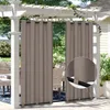 Outdoor Vorhang mit Ösen Taupe 254 x 214 cm Winddicht Produktbild-Vorschau 12