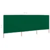 vidaXL 3 pezzi di tessuto frangivento 400 x 80 cm Verde Anteprima dell’immagine prodotto 5