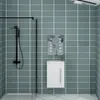 Badmöbel 45x64 cm Weiß SILVIA - Badezimmermöbel Waschtisch Produktbild-Vorschau 6