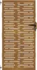 vidaXL Zahradní brána 85x175 cm Corten Steel Square Design Náhled obrázku produktu 4