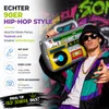 Aufblasbarer Retro Ghettoblaster ca 45 x 42 cm – Hip Hop Produktbild-Vorschau 5