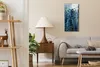 Wanduhr Bürouhr Leinwand Bild Geräuschlos 30x60 Aquarell Produktbild-Vorschau 3