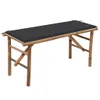 vidaXL Banc de jardin pliable avec support 118 cm bambou Voir les images du produit 8