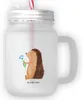 Mr. & Mrs. Panda Glas Igel Blumen - Transparent - Geschenk, Produktbild-Vorschau 1