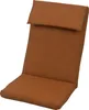 A brown cushion for a chair, shown against a white background. Anteprima dell’immagine prodotto