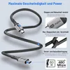 hb-digital USB-C auf USB-C Kabel 2m USB 2.0 60W 480Mbps Produktbild-Vorschau 3