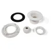 A collection of plumbing parts, including a jet nozzle, gasket, and mounting components, arranged on a white background. Produktbild-Vorschau