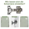 ODIKALO Kücheninsel Anrichte 120x60x90,5 verstellbare Produktbild-Vorschau 6