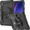 Two black tablet cases are shown, one in the foreground and one in the background, with a tablet screen visible in the background case. Produktbild-Vorschau