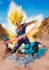 Action scene with anime figures in a desert-like environment with dramatic lighting and energy effects. Produktbild-Vorschau