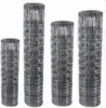 Four rolls of wire mesh fencing are displayed upright against a white background. Voir les images du produit