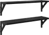 vidaXL Wandplanken, 2 stuks, zwart, eikenlook, 60 x 15 x Productafbeelding-voorbeeld 1