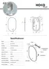 HOKO miroir de salle de bain miroir mural LED 50x90 cm Voir les images du produit 9