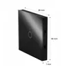 MasterLED RF Touch-Fernbedienung Aufputz Glas schwarz 433 Produktbild-Vorschau 5