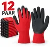 Arbeitshandschuhe Latex rot/schwarz, 12 Paar, Größe 11 Produktbild-Vorschau 1