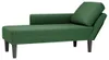 vidaXL Chaise longue avec coussin Vert foncé Tissu velours Voir les images du produit 8