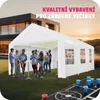 Zahradní pavilon 6x4m se 4 bočními panely - bílý Náhled obrázku produktu 8
