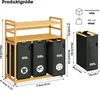 A diagram showing the dimensions and capacity of a laundry basket with shelves. Anteprima dell’immagine prodotto