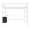 Merax Etagenbett Hochbett 140x200 cm, mit LED, Schreibtisch Produktbild-Vorschau 12