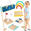 Ensemble de golf en bois Tooky Toy pour 2 personnes 13 Voir les images du produit 1