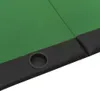vidaXL Pokerový stôl skladací 10 hráčov zelený 207x106x76 Náhľad obrázku produktu 4
