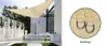Vela impermeabile Codura 3x3x3m beige Anteprima dell’immagine prodotto 4