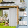Outdoor Vorhänge Wetterfest mit Ösen, Wasserdicht Produktbild-Vorschau 2