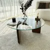 Skye Decor, Mia - Walnoot, Transparant, Salontafel, Productafbeelding-voorbeeld 7
