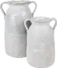 Clayre & Eef 6TE0537S, dekorative Vase, grau-beige, Produktbild-Vorschau 3