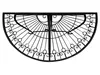 Beistelltisch Metalltisch Garten Vintage Style halbrund Produktbild-Vorschau 3