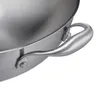 Relaxdays Wok, średnica 32 cm, stal nierdzewna bez powłoki, Podgląd zdjęcia produktu 6