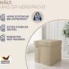 CASARIA® Hocker mit Stauraum Faltbar Deckel Gepolstert Produktbild-Vorschau 2