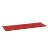 vidaXL Coussin pour banc de jardin rouge 150x50x3 cm tissu Voir les images du produit 1
