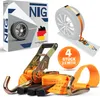 4x 35mm Spanngurt Auto Transport Zurrgurt Radsicherung PKW Produktbild-Vorschau 1