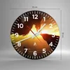 Wanduhr - Rund - Glasuhr - Drache Rock Kreatur - 30x30cm - Produktbild-Vorschau 3