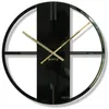 Metallwanduhr schwarz Unique für Wohnzimmer, Schlafzimmer, Produktbild-Vorschau 2